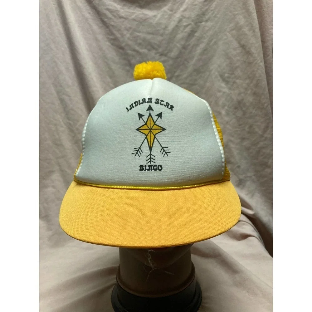 Vintage Indian Star Bingo Trucker Style Snapback Hat